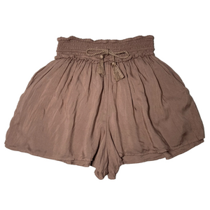 Flowy Brown Shorts With Pockets